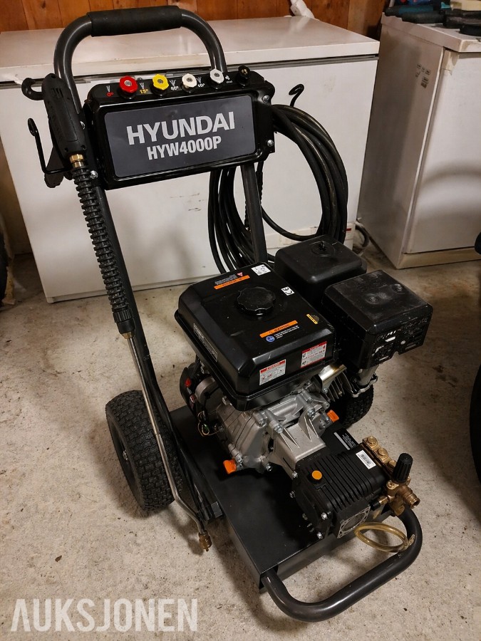 Kraftig bensindrevet høytrykksspyler – Hyundai HYW4000P